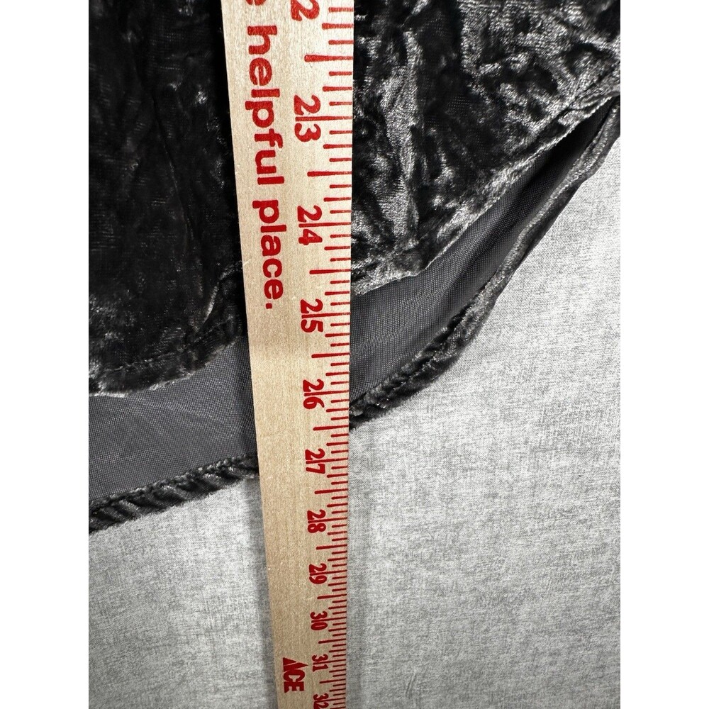 Anthropologie Pilcro Crushed Velvet Femme Buttondown Shirt in Dark Gray XXS - Picture 5 of 7